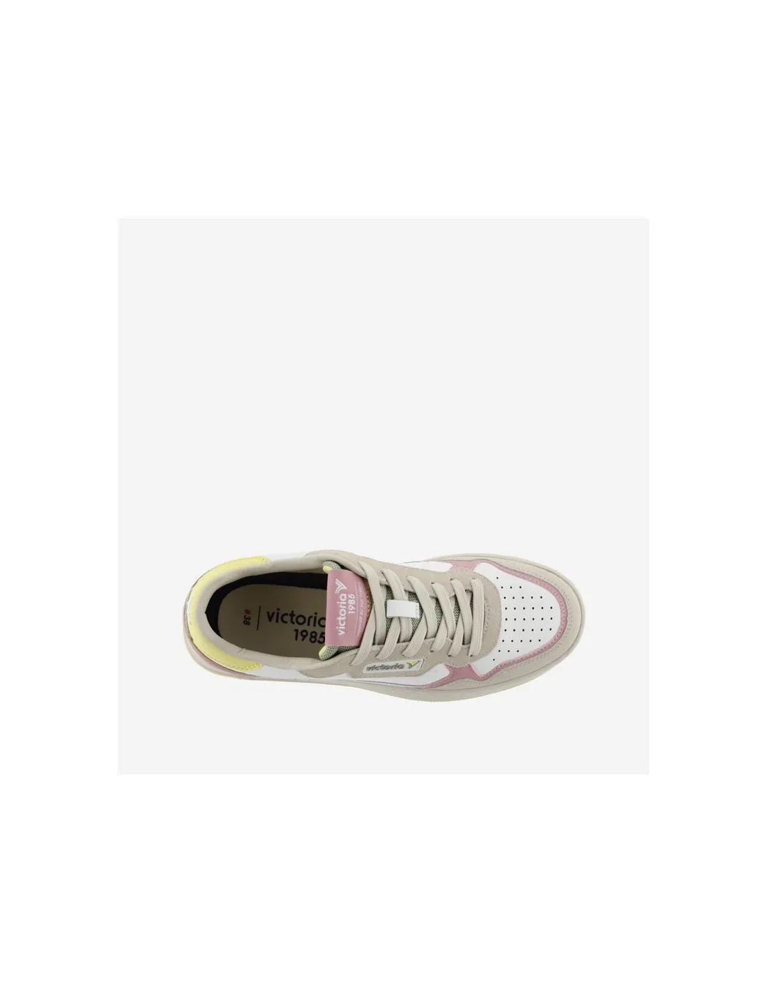 ZAPATILLAS VICTORIA C80  CASUAL PATCH MEN  WOMEN AMARILLO MUJER