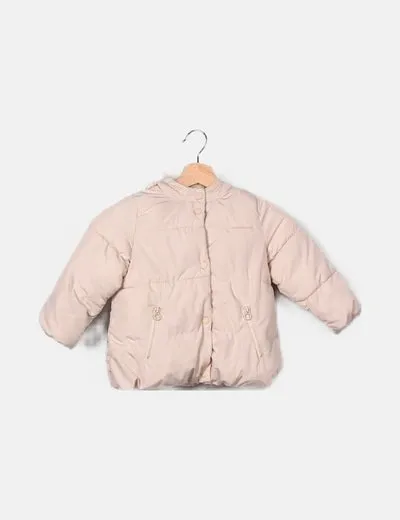 Zara Abrigo acolchado beige