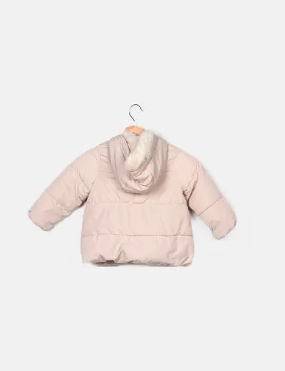Zara Abrigo acolchado beige