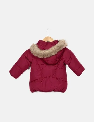 Zara Abrigo acolchado burdeos