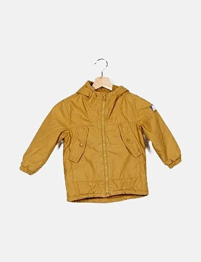 Zara Abrigo camel cremallera