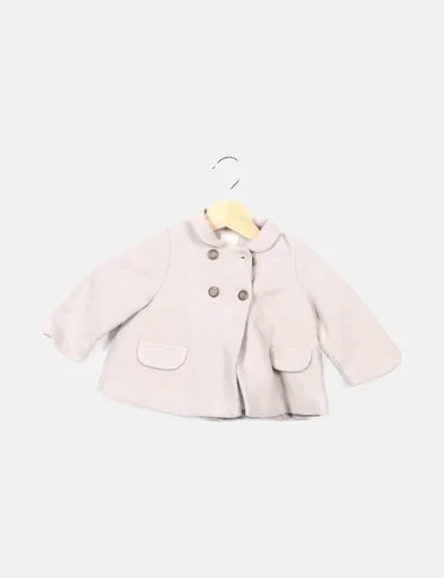 Zara Abrigo gris básico