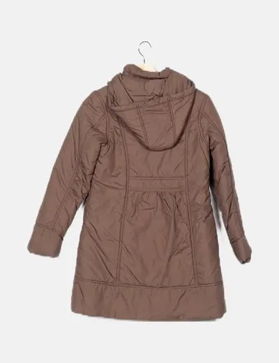 Zara Abrigo marrón básico
