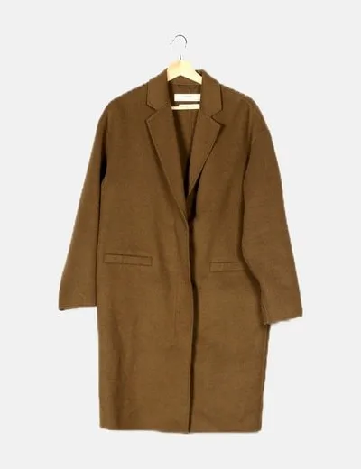 Zara Abrigo oversize verde