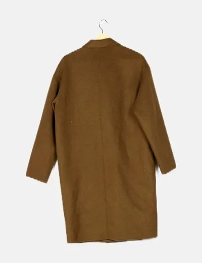Zara Abrigo oversize verde